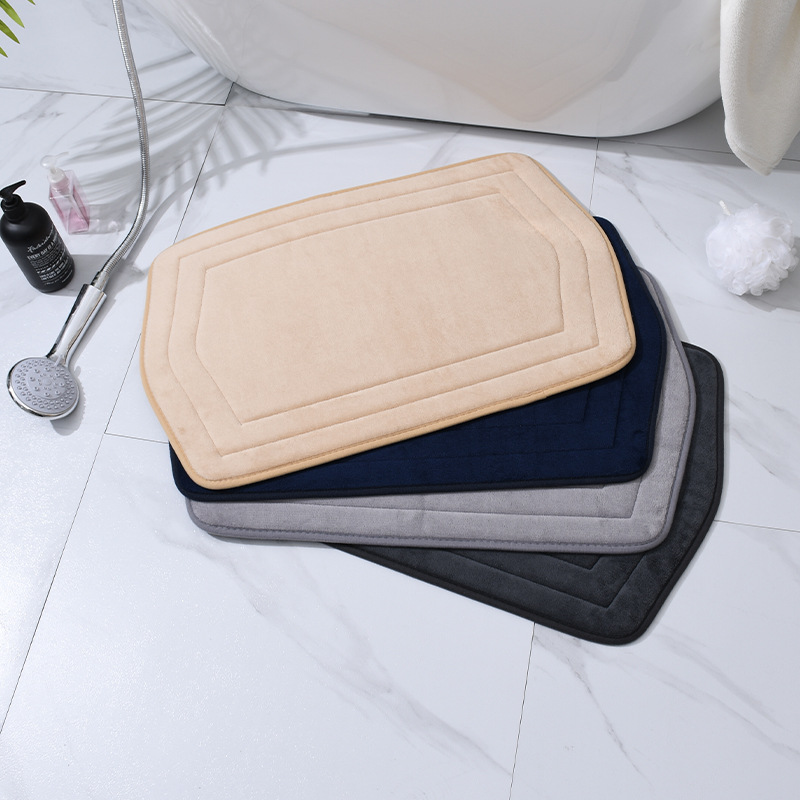 Cross-border simple, slow rebound, memory absorbent floor MATS, bathroom and bedroom anti-slip foot MATS, kitchen door MATS, home carpets Application Scenario