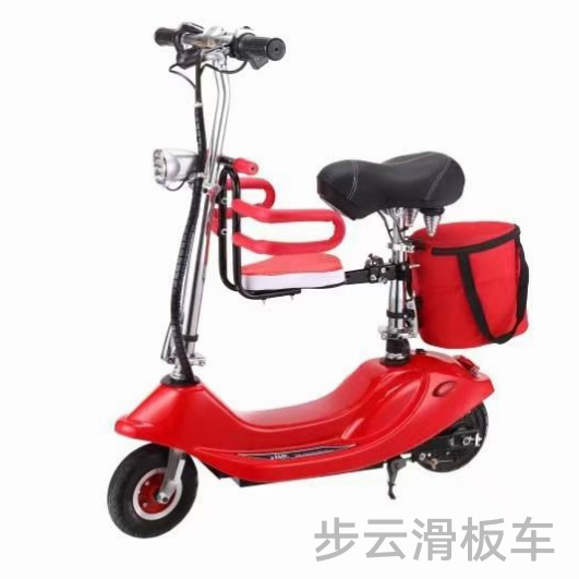 Little Dolphin electric Scooter with baby chair, shopping bag, night light, wheels, inflatable wheels, folding electric bike details Picture
