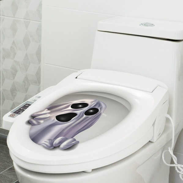 3D new Halloween Ghost Toilet stickers Toilet decoration toilet seat stickers