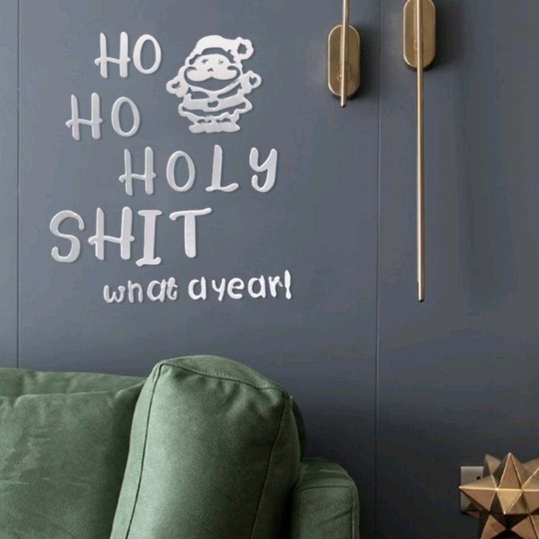 Holiday decoration stick acrylic mirror stick background wall stick bathroom living room self-adhesive mirror decoration