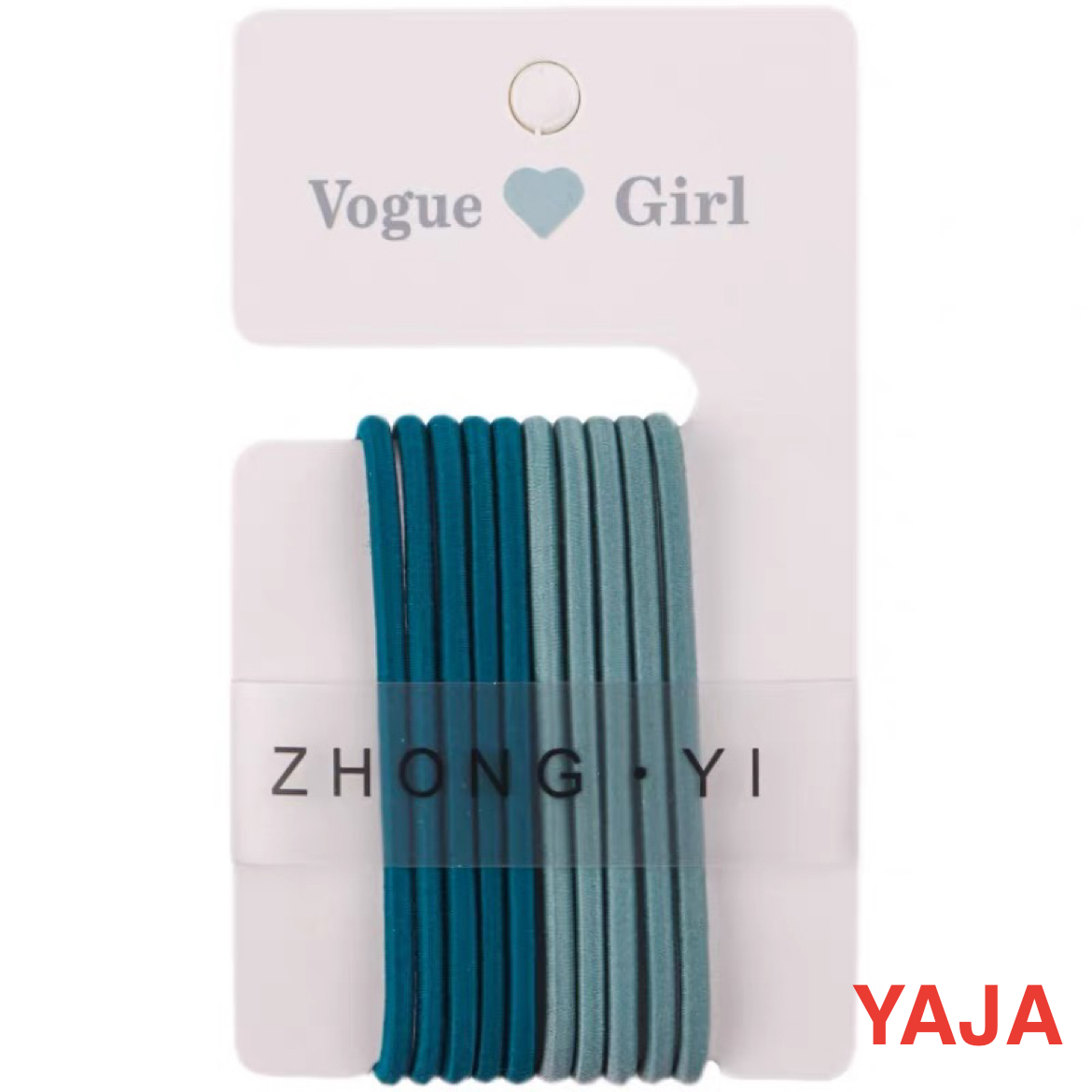 YAJA's simple headband, candy-colored hair band, 10-piece rubber band, girl's hair band, rainbow hair accessory, braid, high elasticity Application Scenario