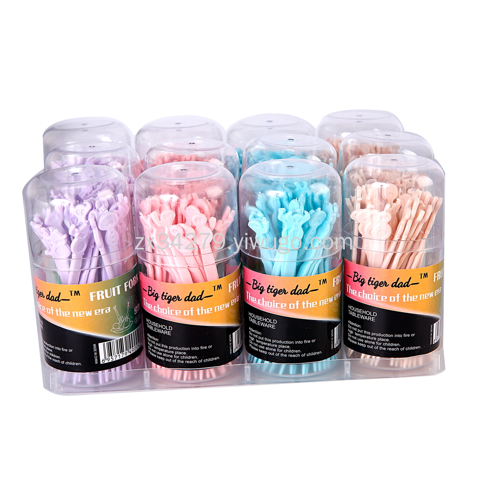 Wholesale color environmentally friendly boxed biodegradable S fruit fork