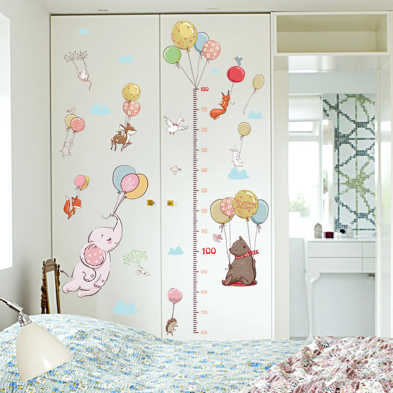 SK9275 Balloon animal height pasting children's room bedroom porch Kindergarten classroom decoration wall pasting mural