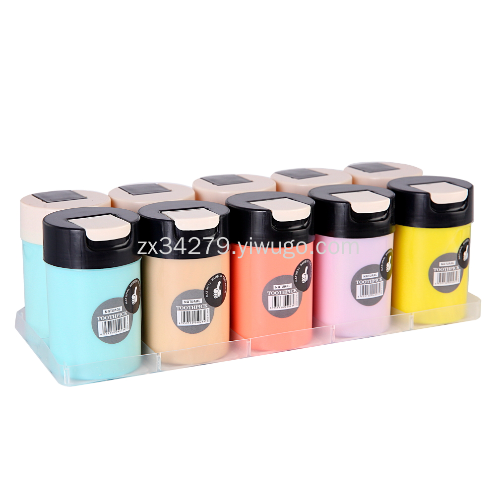 Disposable bamboo sticks wholesale sanitary barrel toothpicks Hotel catering supplies disposable toothpicks