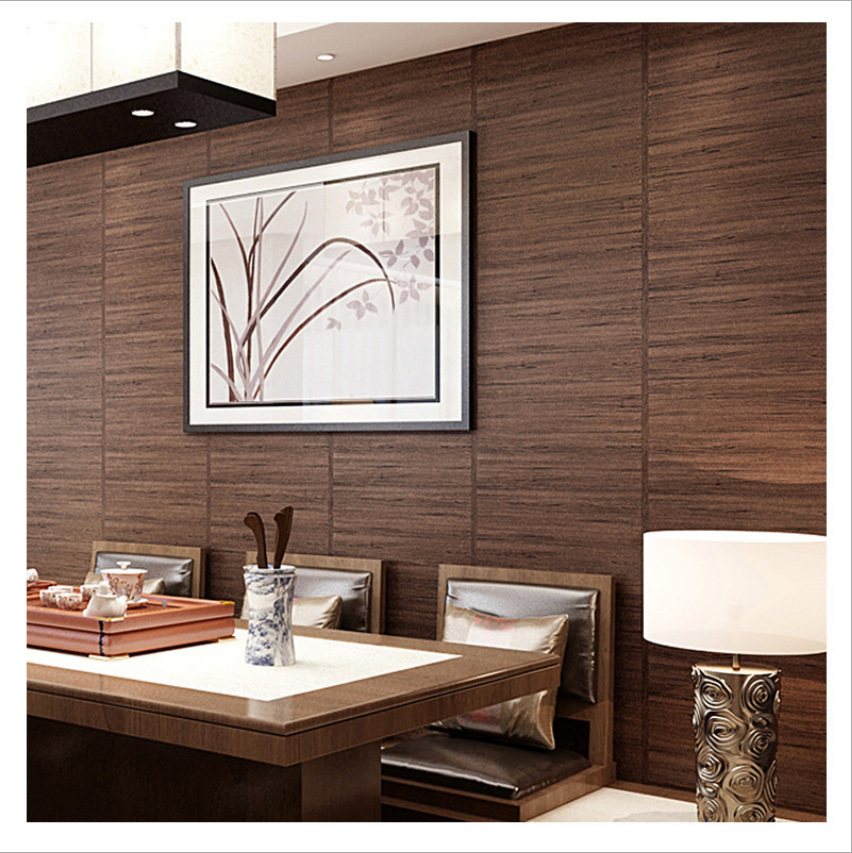 3d three-dimensional retro imitation wood wallpaper clothing store solid wood wood color simulation bark wood wallpaper homestayers thumbnail