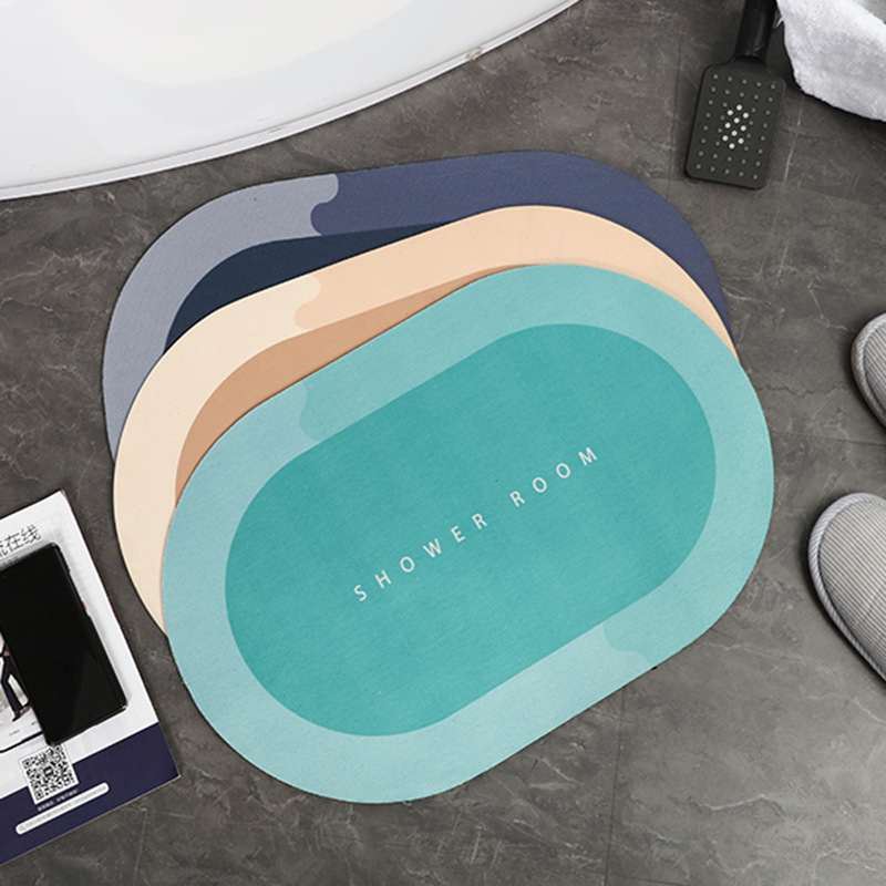 douyin's best-selling modern and simple bathroom anti-slip floor MATS, water-absorbing and quick-drying carpet floor MATS for bathrooms, and bedroom floor MATS