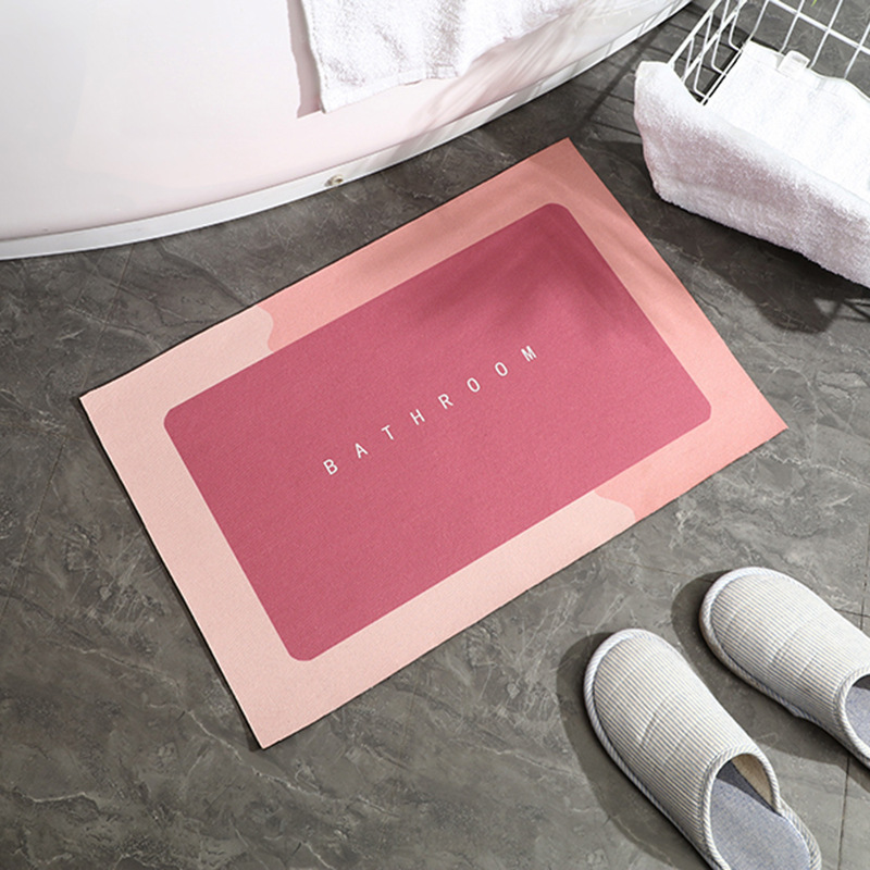 douyin's best-selling modern and simple bathroom anti-slip floor MATS, water-absorbing and quick-drying carpet floor MATS for bathrooms, and bedroom floor MATS details Picture