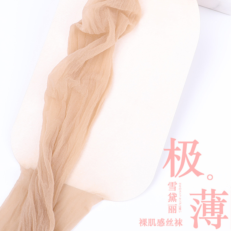 Matte ultra-thin silk stockings for women, Indigo 0D silk stockings, Japanese silk traceless stockings, sexy fully transparent pantyhose details Picture