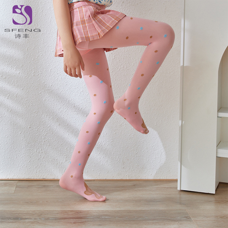 Children's pantyhose, summer thin anti-hook stockings, girls' silk stockings, dance mosquito repellent stockings, white skirt stockings, baby base stockings Specification image