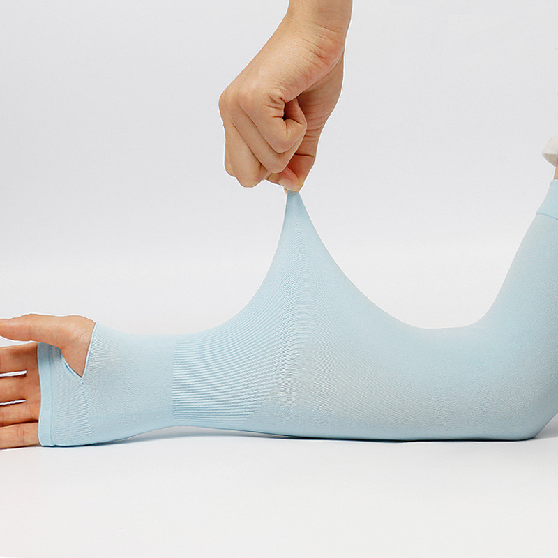 Ice sleeve gloves, sun protection sleeves, summer outdoor cycling and driving thin ice silk arm guards, men's and women's best-selling items, one-piece consignment details Picture