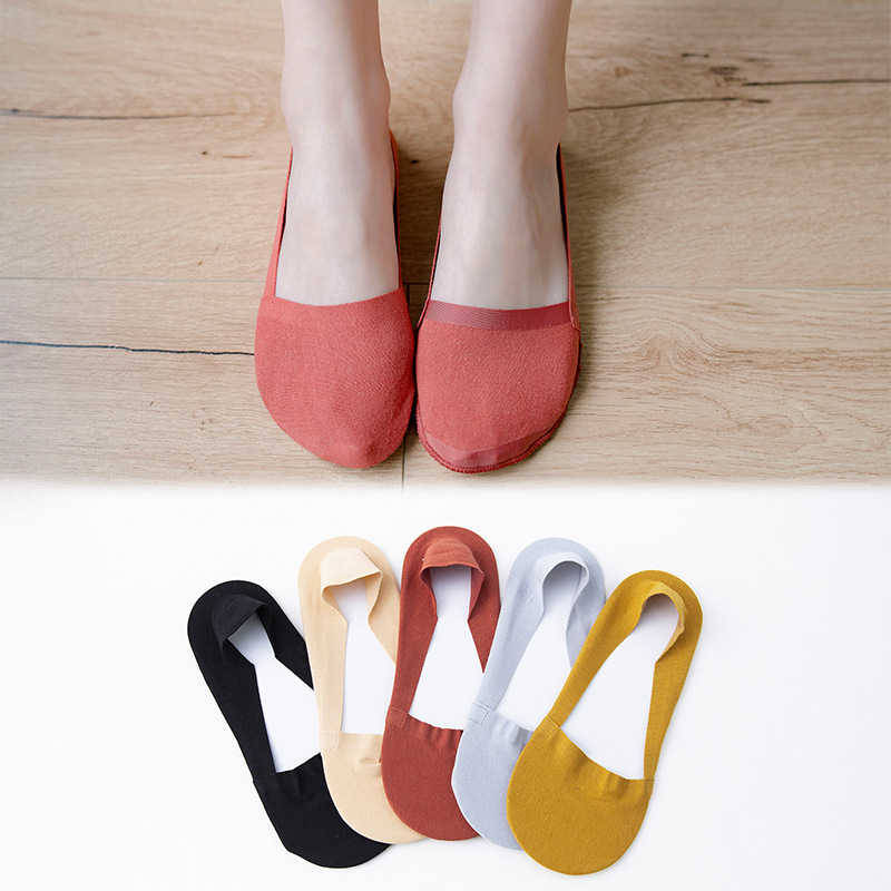 Summer new invisible cotton socks, women's socks wholesale, shallow-mouth silicone anti-slip and traceless boat socks, women's socks consignment Summer new invisible cotton socks, women's socks wholesale, shallow-mouth silicone anti-slip and traceless boat socks, women's socks consignment