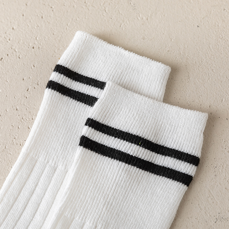 New Spring and summer calf socks for girls, Japanese solid color street JK campus socks, breathable high cotton socks for girls Specification image