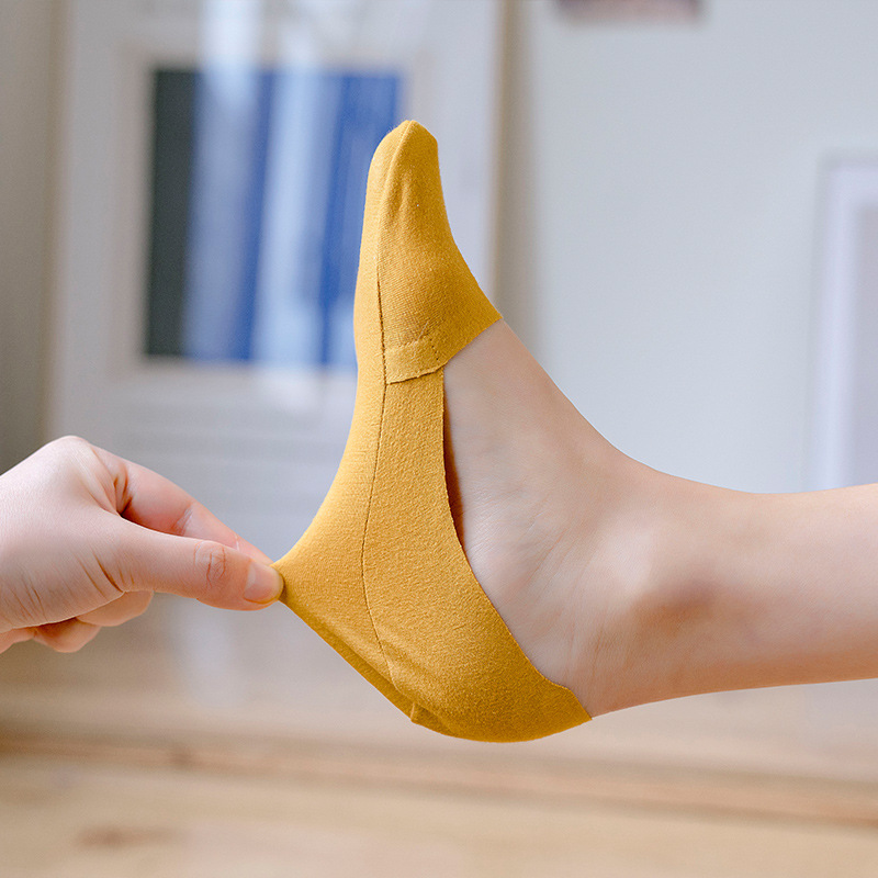 Summer new invisible cotton socks, women's socks wholesale, shallow-mouth silicone anti-slip and traceless boat socks, women's socks consignment Specification image