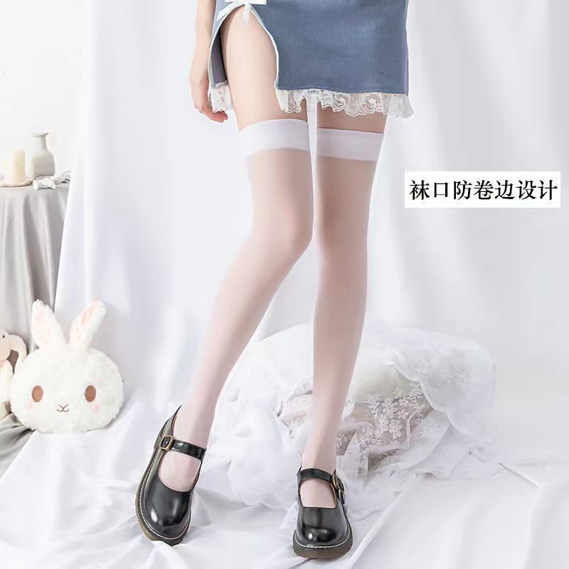 One-piece consignment of socks from the street stall: Sister Yan's thin black calf socks for women, freely cut Japanese-style JK socks, summer high-top long socks, long-top knee-high socks