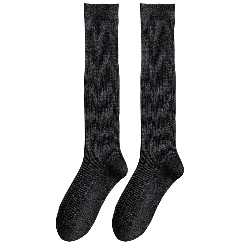 Spring new double-needle mid-calf socks for women, forest-style small checkered pile socks, Japanese-style women's socks manufacturer wholesale Item Picture
