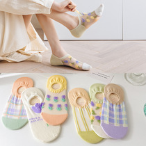 Glass hosiery children summer mesh invisible hosiery cartoon breathable low top shallow cotton hosiery women's socks a generation