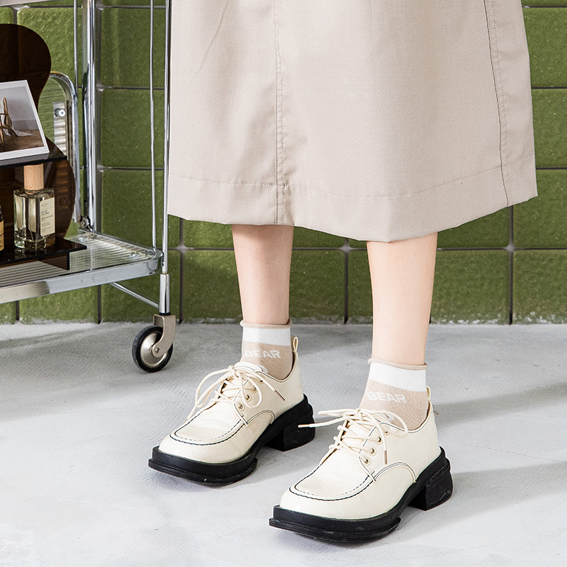 Spring and summer women's short socks, cartoon bear boat socks, breathable and comfortable cotton socks, low-top socks, sent by the manufacturer details Picture