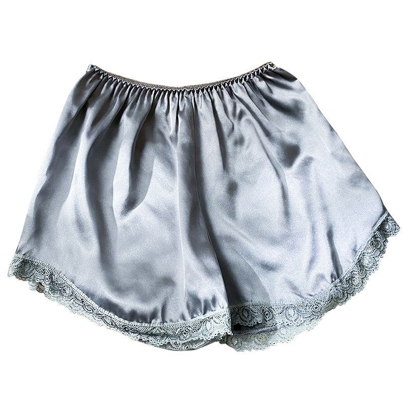 宽松安全裤女防走光可外穿薄款打底袜短裤白色蕾丝夏不卷边 代发详情图5