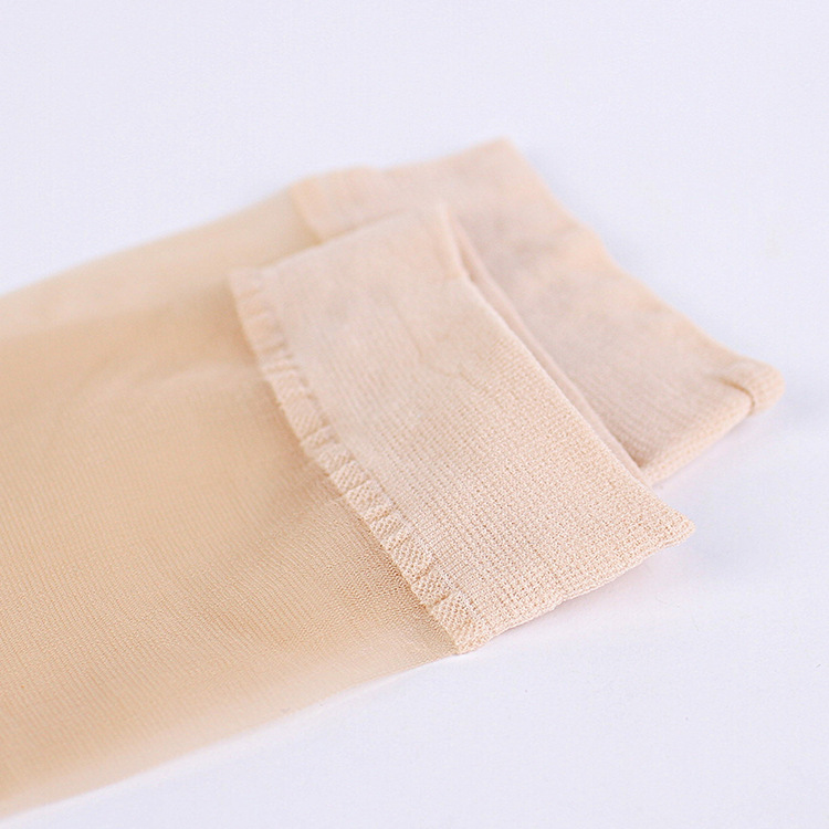 C1652 Thin crystal hosiery silk hosiery ladies transparent socks summer 5 pairs of hardcover short tube invisible socks for hair Application Scenario