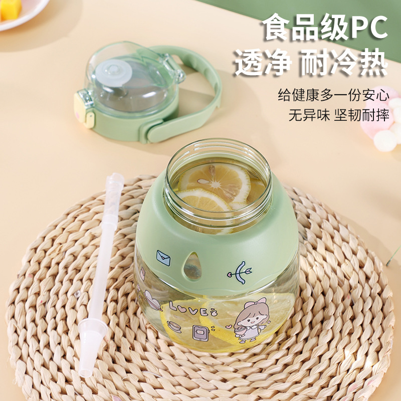 Taza de agua de gran capacidad influencers para mujeres deportes jarra de agua para niños resistente al calor pajita taza de verano taza grande Application Scenario