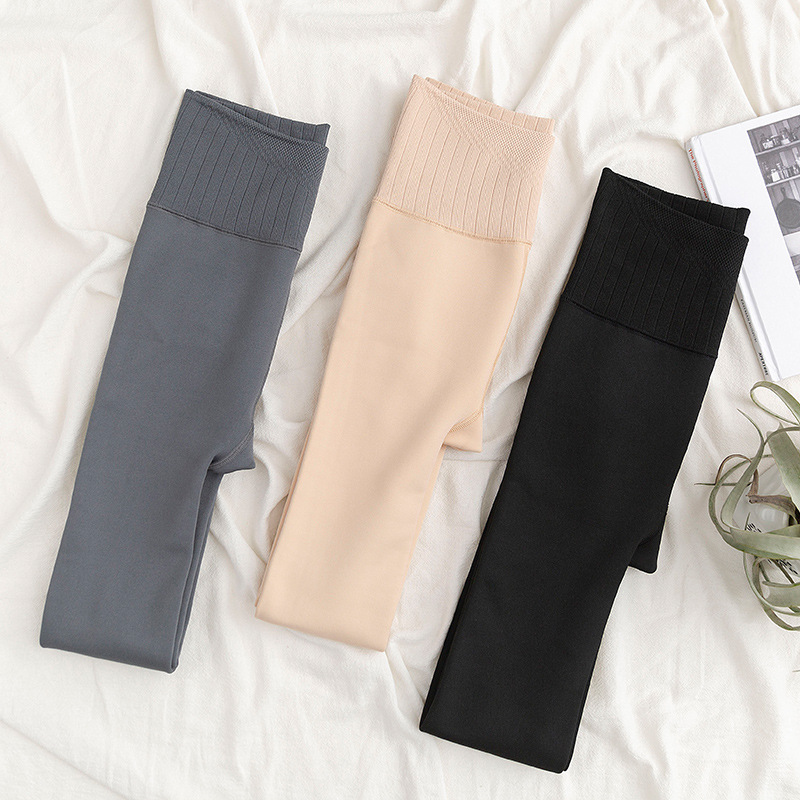 Women's autumn and winter fleece tights for slimming the abdomen and lifting the buttocks, matte pantyhose with slight pressure and slimming one-piece pants for sale Application Scenario