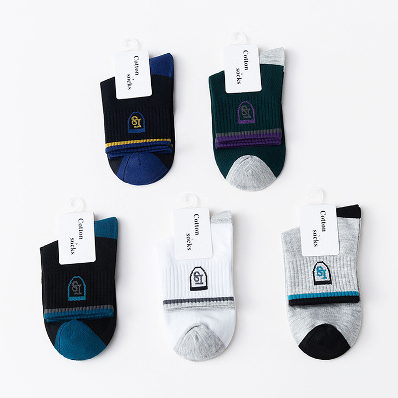 In-stock long socks, breathable sports socks, men's mid-calf socks, autumn business men's socks. One-piece consignment Specification image