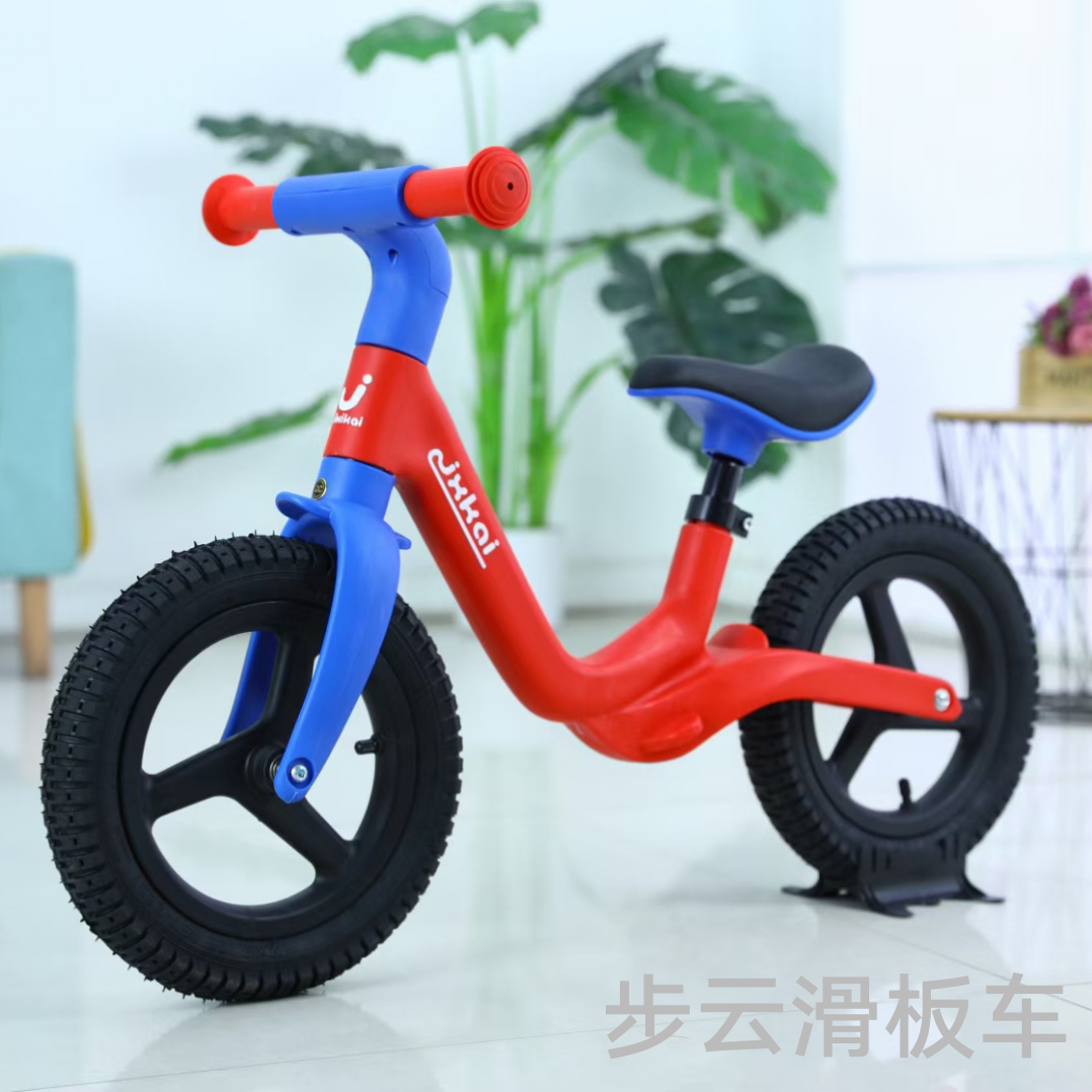 The new balance bike of Buyun children's roller coaster is available in multiple colors and features an integrated inflatable wheel Specification image
