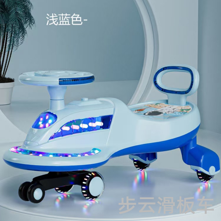 The "Bu Yun Liu Liu Che" comes with music, lights, pu wheels, backrests, side lights and a large seat details Picture