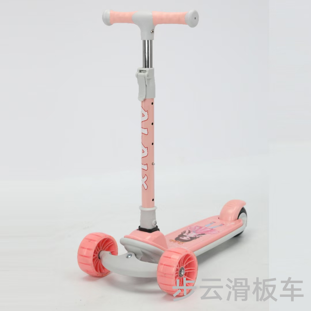The new Buyun Children's Migo scooter has adjustable height, music and lights, and one-button folding pu wheels Specification image