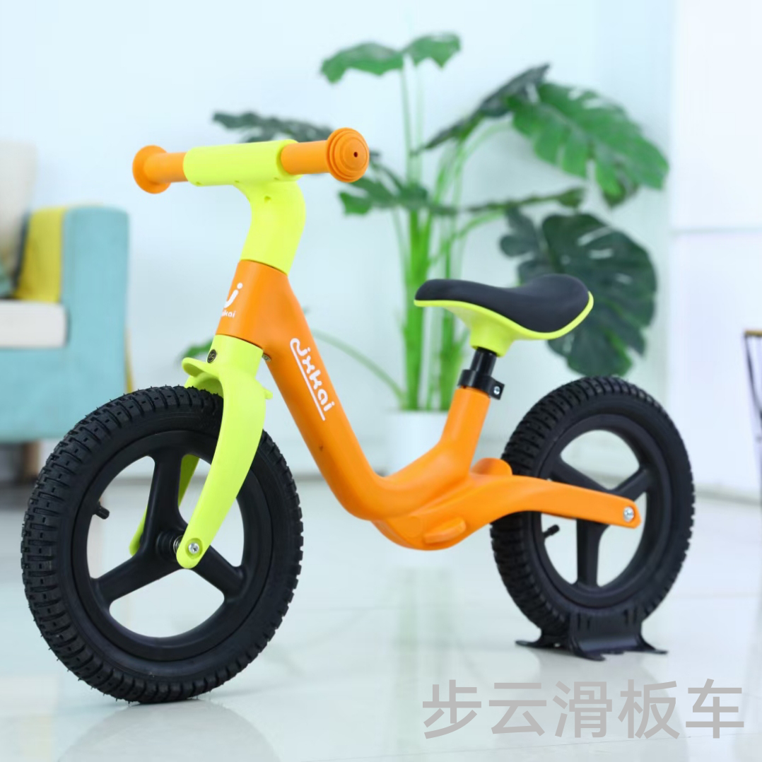 The new balance bike of Buyun children's roller coaster is available in multiple colors and features an integrated inflatable wheel details Picture