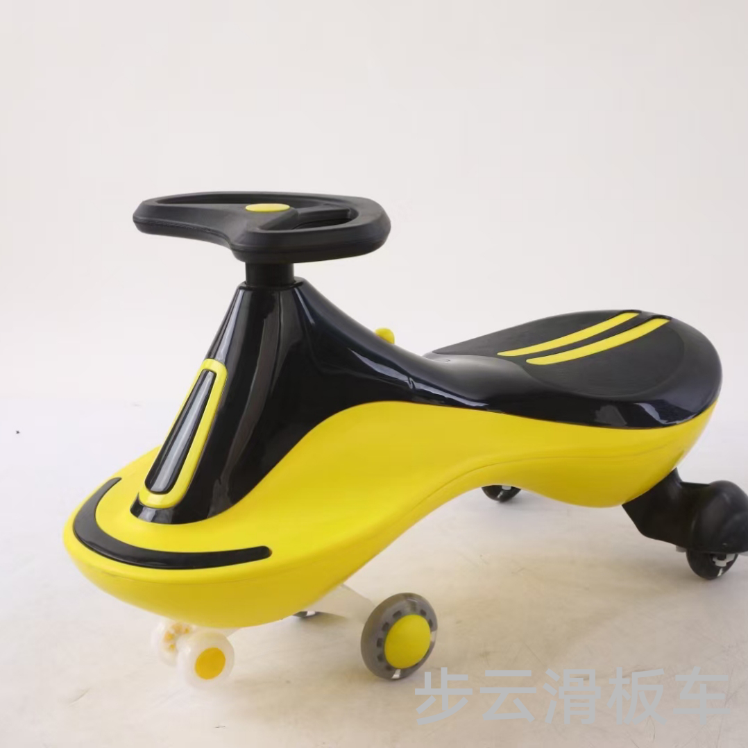 Buyun children's twist car, sliding car bag, music bag, light pu wheels with lights, swing car Specification image