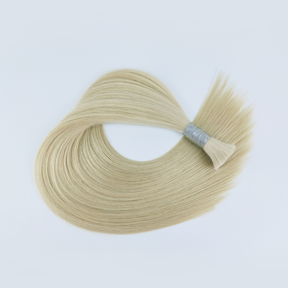 European and American real human Hair discrimination hair handle #60 Hair bulk braid high amplitude factory wholesale Application Scenario