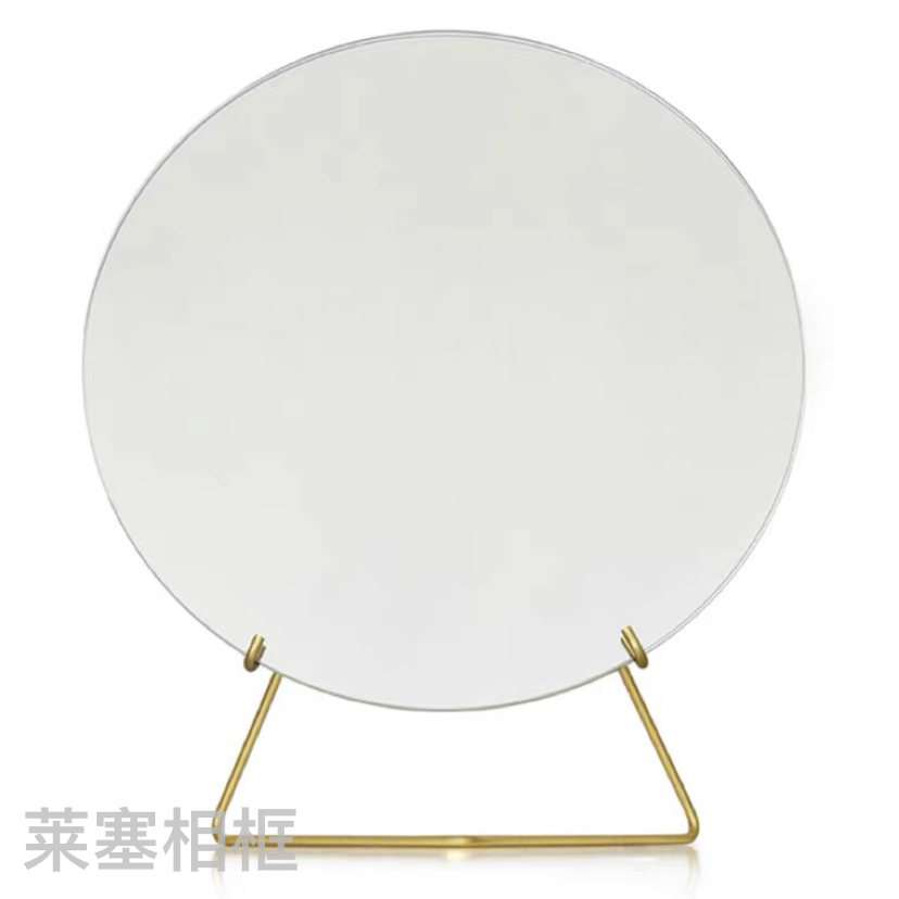 Electroplating process creative decorative items for home decoration, living room and bedroom handicrafts, cosmetic round mirrors Item Picture