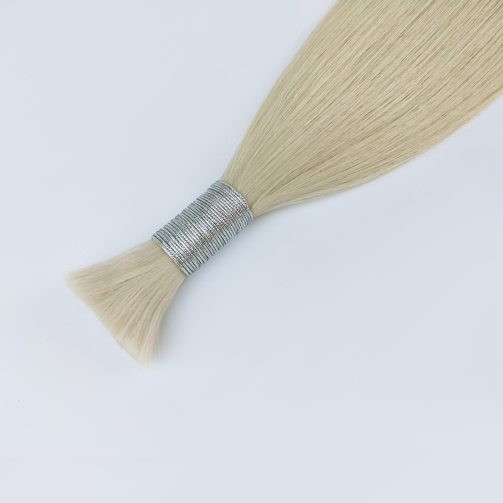 European and American real human Hair discrimination hair handle #60 Hair bulk braid high amplitude factory wholesale details Picture