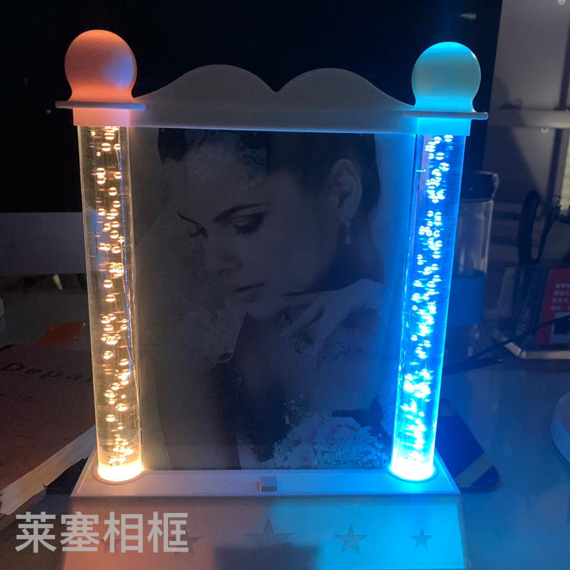 Colorful lighting creative ornaments, home decoration, living room and bedroom handicrafts, photos, lighting columns, photo frames