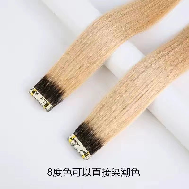 Real hair extensions, real hair traceless extensions, hair extension patches, real hair self-extensions, real person hair straightening patches Item Picture