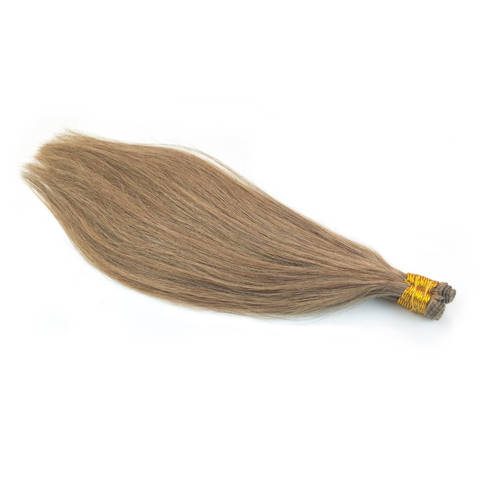 High-quality hand-tied hair curtain weft European and American export real person hair curtain Item Picture