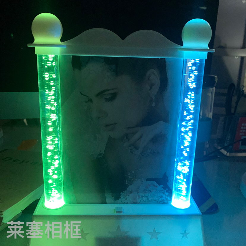 Colorful lighting creative ornaments, home decoration, living room and bedroom handicrafts, photos, lighting columns, photo frames details Picture