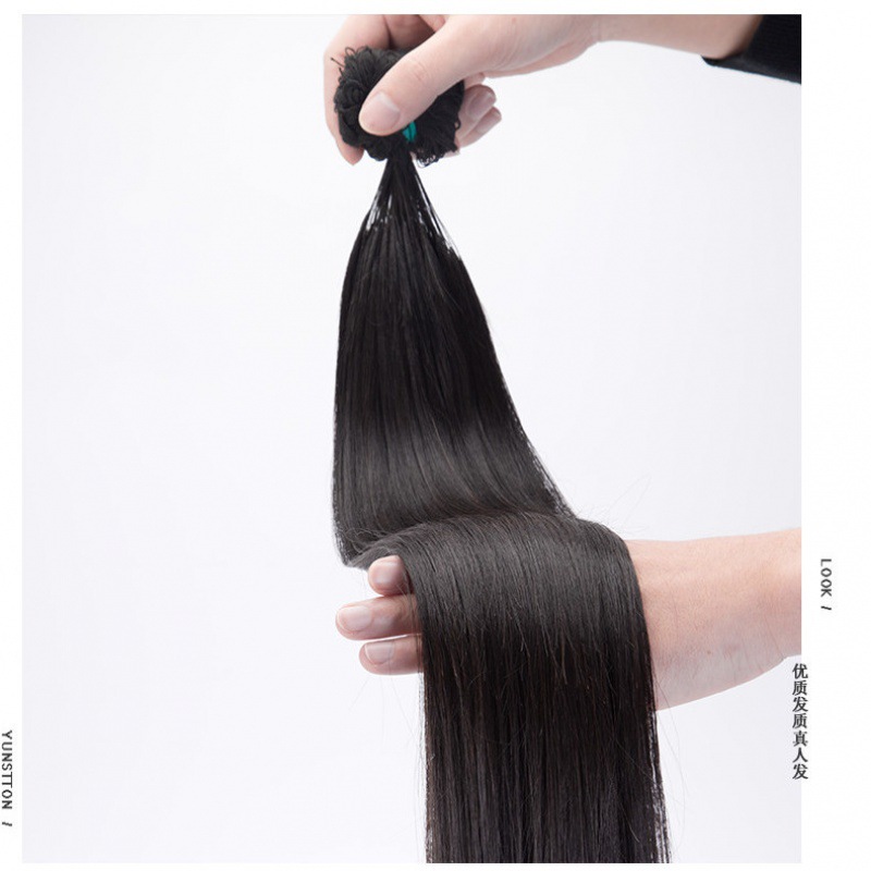 Feather hair extensions two generation wig female long hair crystal line hair hair hair independent station wholesale