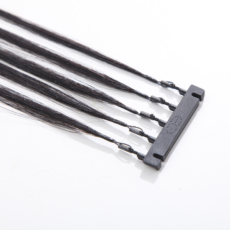 6d second-generation hair extension, a popular online celebrity, black invisible hair extension that can be permed and dyed. 6D seamless invisible hair extension manufacturer wholesale Specification image