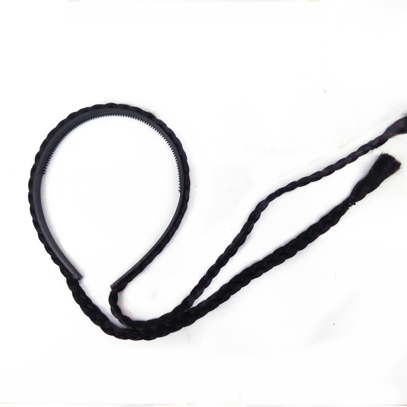 Wigs, false bangs, hair bands, ladies' straight bangs, wig pieces, false head curtains, braids, hair bands, false flowing hair, wholesale Item Picture