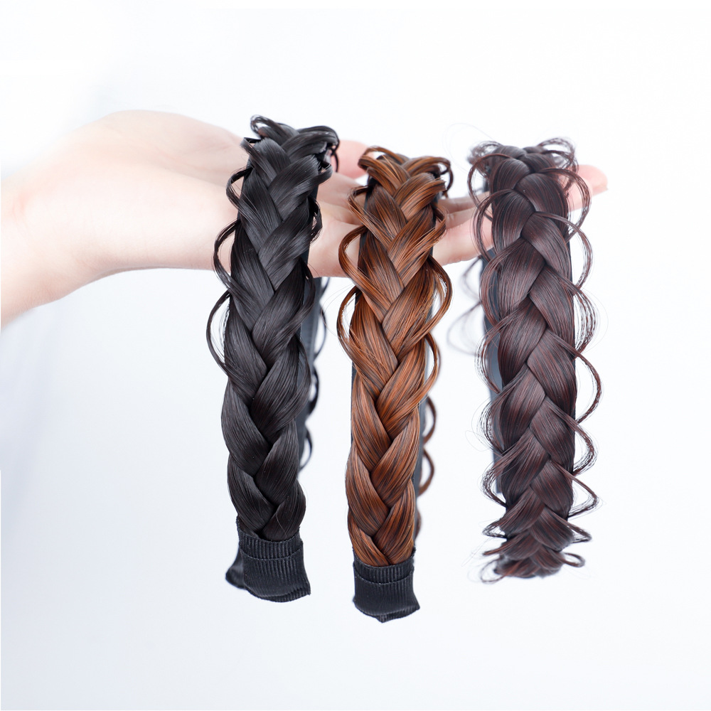 Trendy and youthful hair bands, messy fishbone braids, false hair bands, fashionable fishbone braids, braids, messy hair bands Specification image