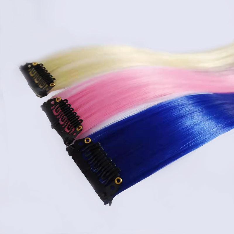 Hair extensions, hair extensions, colored hair extensions, straight hair extensions, ear loops, dyed hair extensions, hair extensions, high-temperature silk, curly hair extensions Item Picture