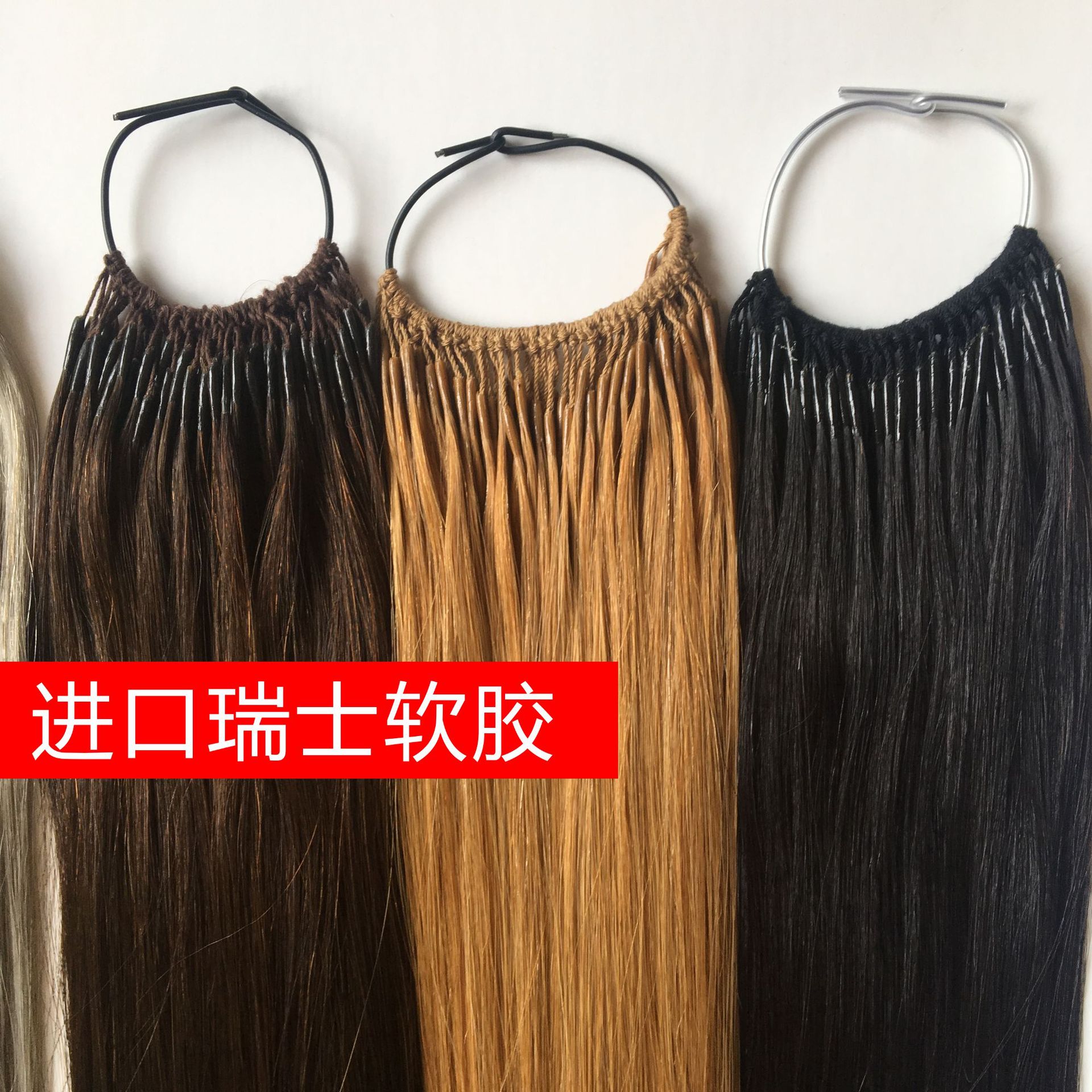 Korean-style double stick hair extension, one-line double stick hair extension, stick hair extension, European and American hair extension, seamless hair extension, foreign trade details Picture