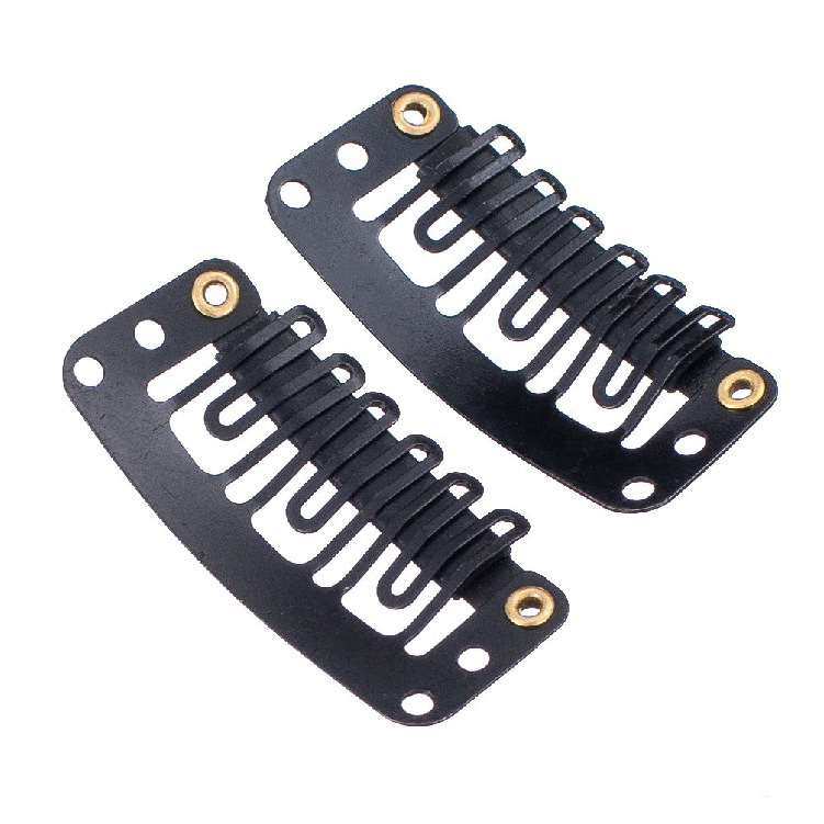 Factory wholesale of wig accessories such as clips, stainless steel BB clips, water drop clips, U-shaped clips, wig buttons, and hair extension clips Item Picture