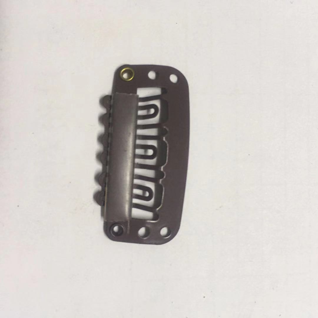 Hair extension clips, wig clips, elastic invisible clips 3.2CM, 6 teeth [Mingli Accessories] Factory direct sales details Picture