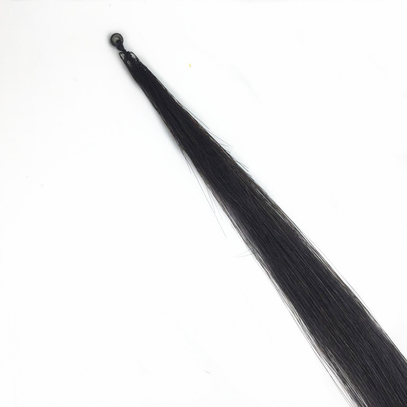 Factory direct sales silicone ring buckle 8d feather hair extension real hair micro-woven 8D buckle hair extension can be repeated by yourself Item Picture