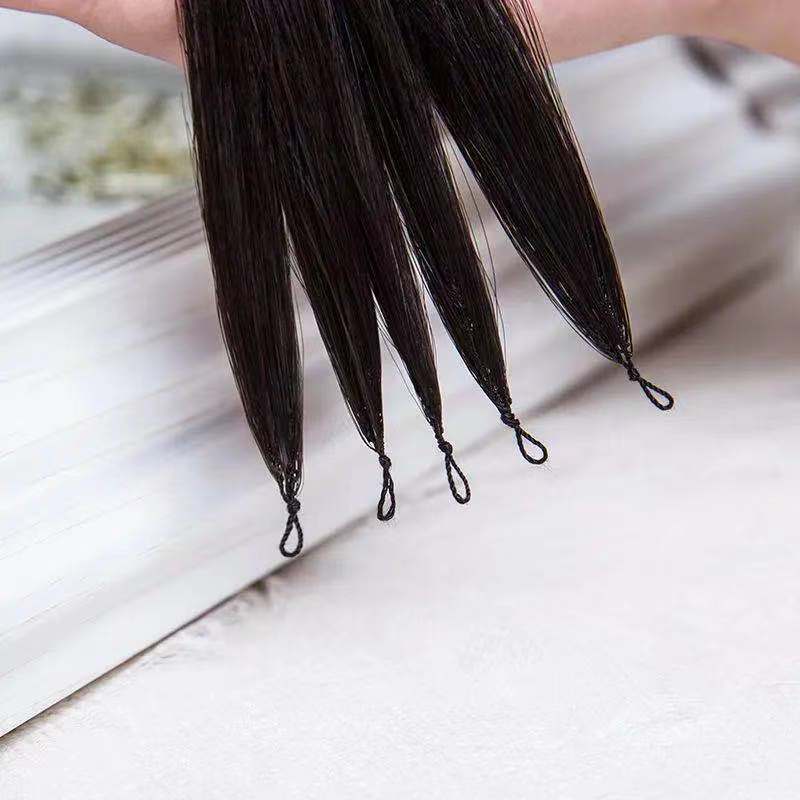 Real person wigs, straight hair, feather hair extensions, hair curtains, seamless hair extensions in stock and wholesale. Perming and dyeing available Application Scenario