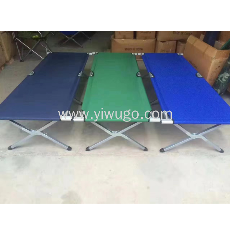 Solid color camp bed lunch bed folding bed single office folding camp bed folding bed