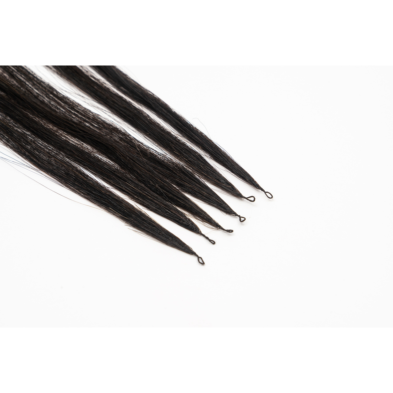 Black feather hair extension second-generation women's hair extension pieces, women's hair extension bundles, real human hair, yellow seamless hair extension wigs Item Picture